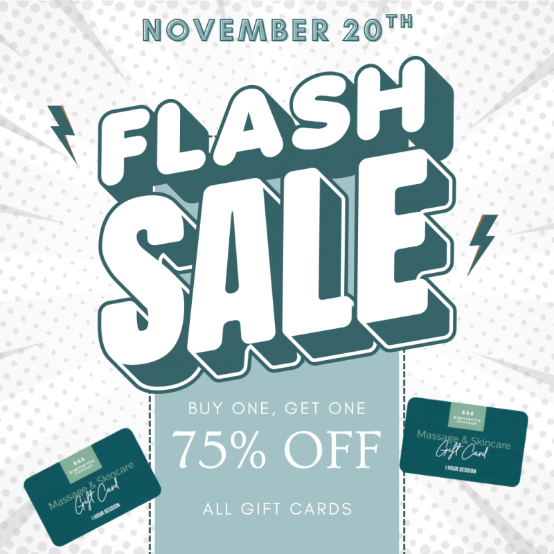 Massage Gift Card Flash Sale