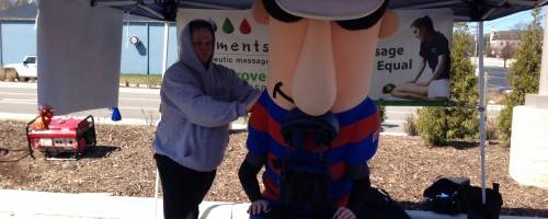 Elements meets the racing sausages at PNC Grand Opening