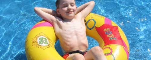 Relaxing In A Cool Pool