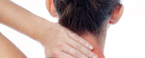 photo of person with neck pain