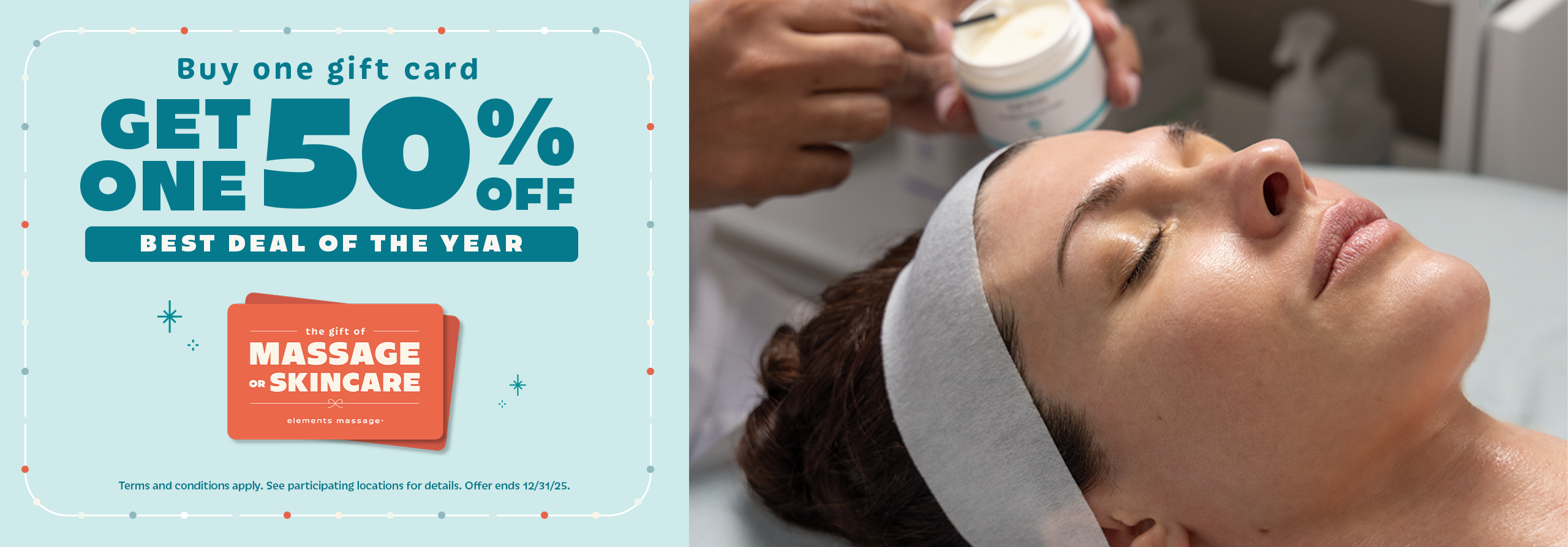 Buy one gift card, get one 50% off. Best deal of the year.