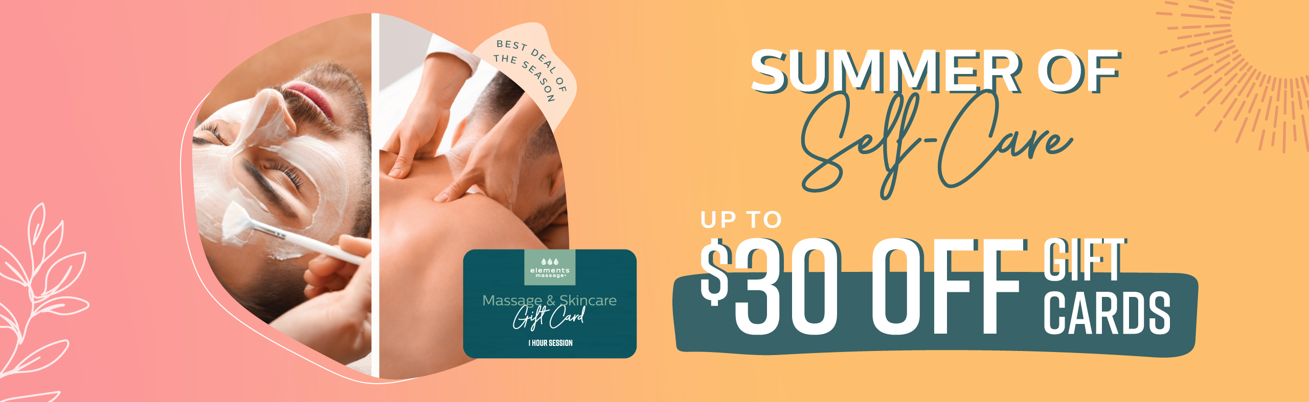 Summer of self-care: save up to $30 on gift cards