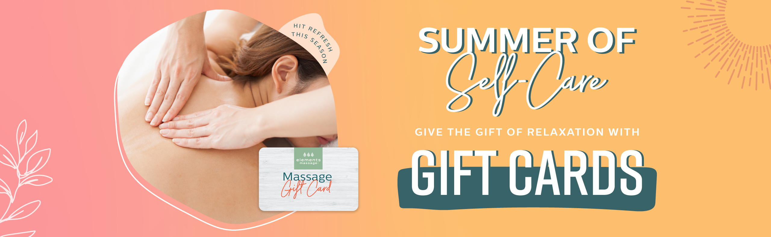 Summer of self care: give the gift of relaxation with gift cards!